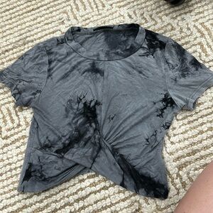 SHEIN tie dye twist top